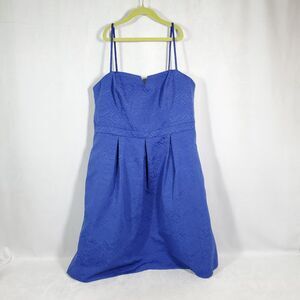 Moulinette Soeurs Women's Sz 14 Cocktail Dress Bluish Purple Sleeveless Texture